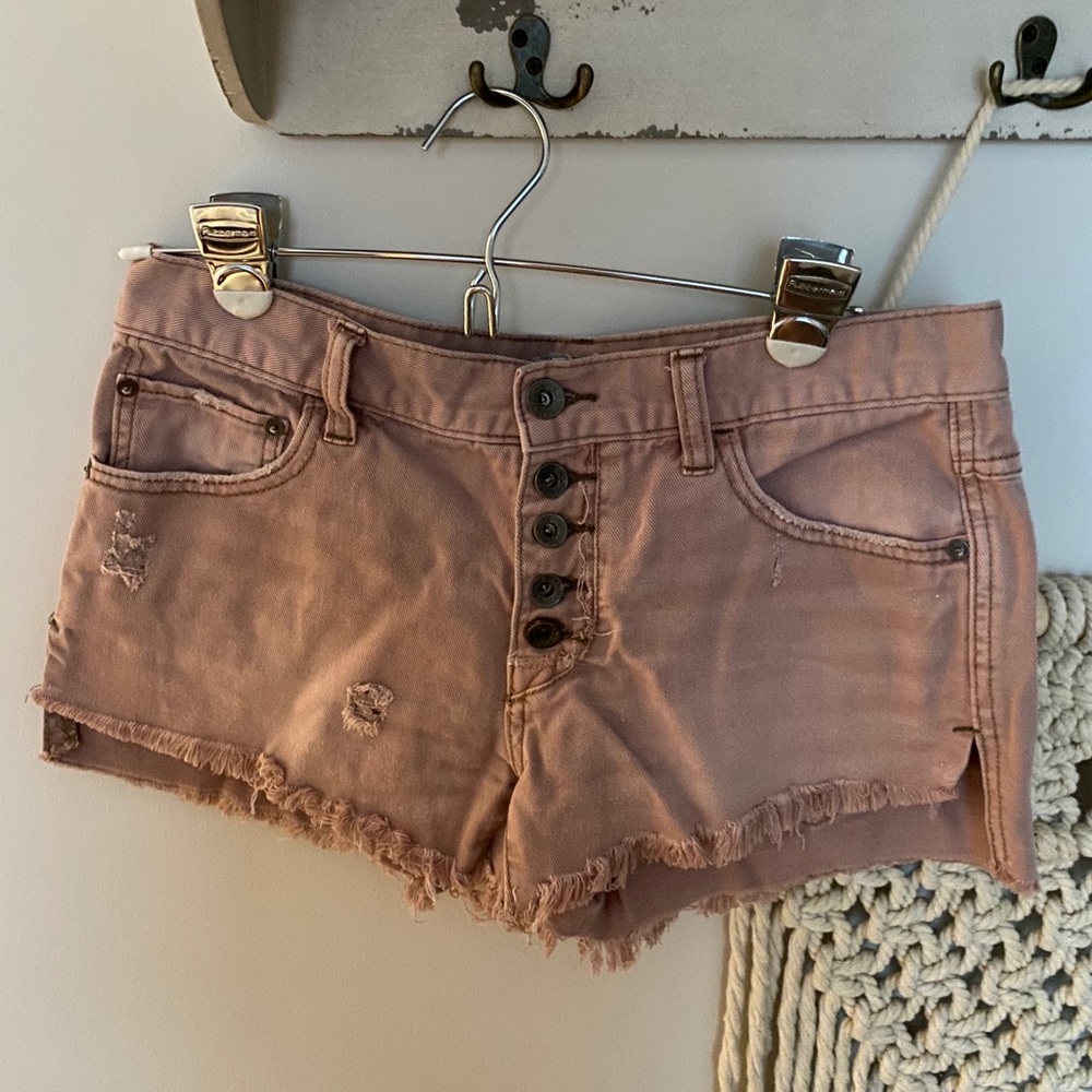 Free People button up shorts